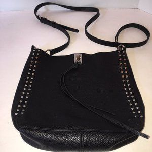 Rebecca Minkoff Small Darren Leather Feed Bag, Blk